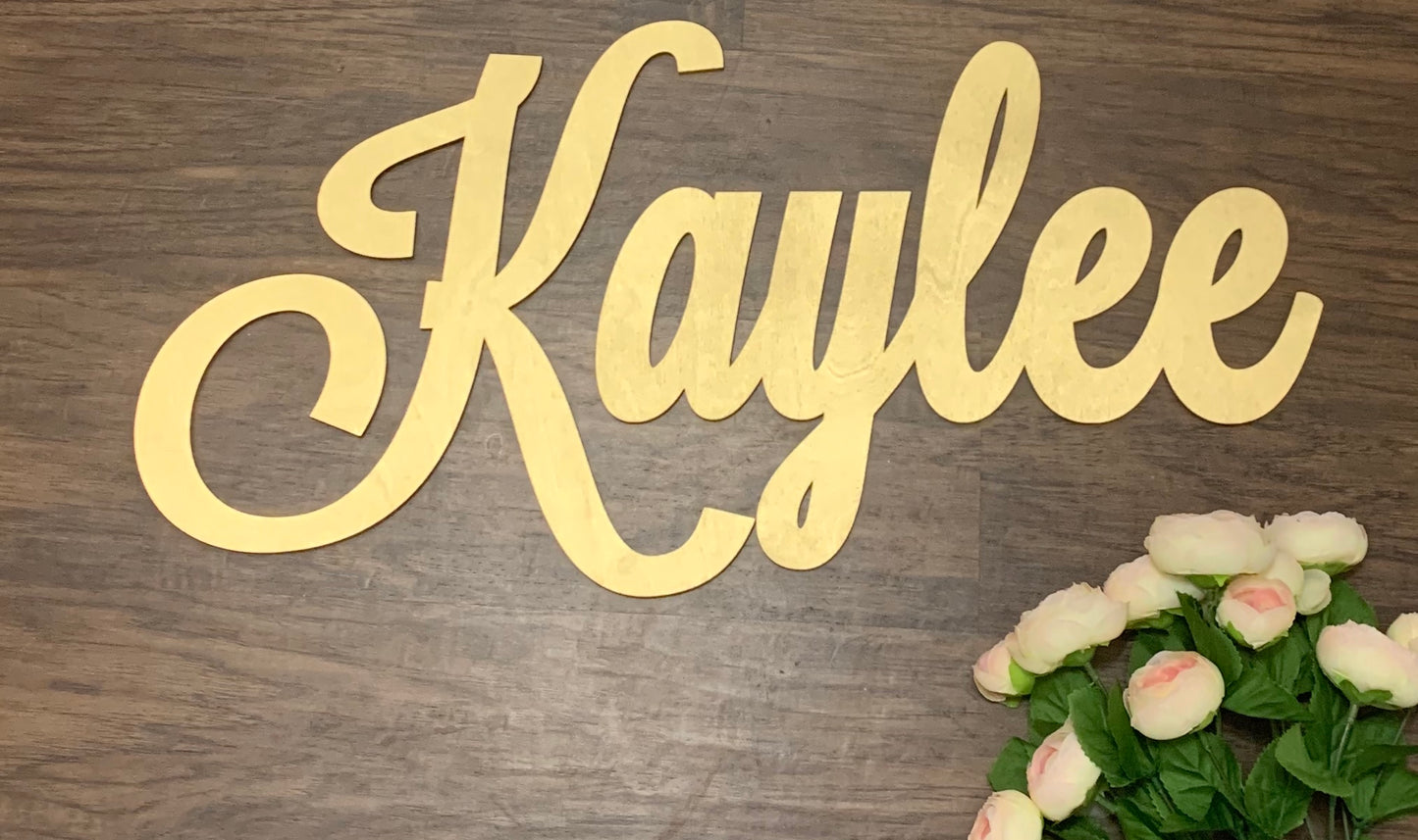 Wooden Name sign - Creationsbyjnii